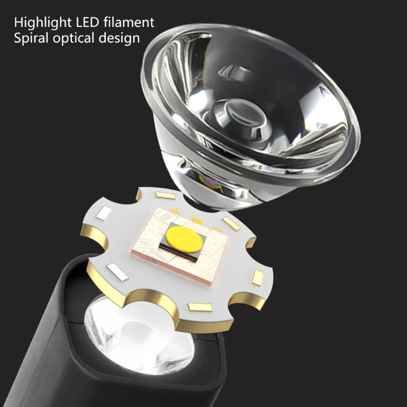 Ear-mounted Flashlight LED Headwear For Nighttime Auto Repair Running Adventure ABS Construction Handfree