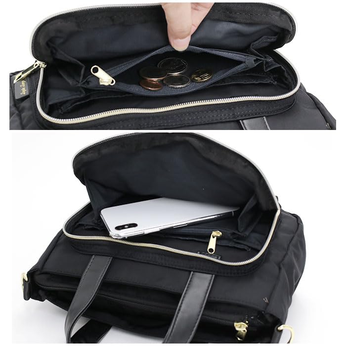 Peňaženka a taška cez rameno z keprového nylonu Vodoodpudivá 2-spôsobová