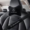 Soft Car Seat Belt Shoulder Pads Safety Headrest Neck Pillow Suit For Mercedes Benz A B C E S Class CLA CLS SLK GLA GLC GLB GLK