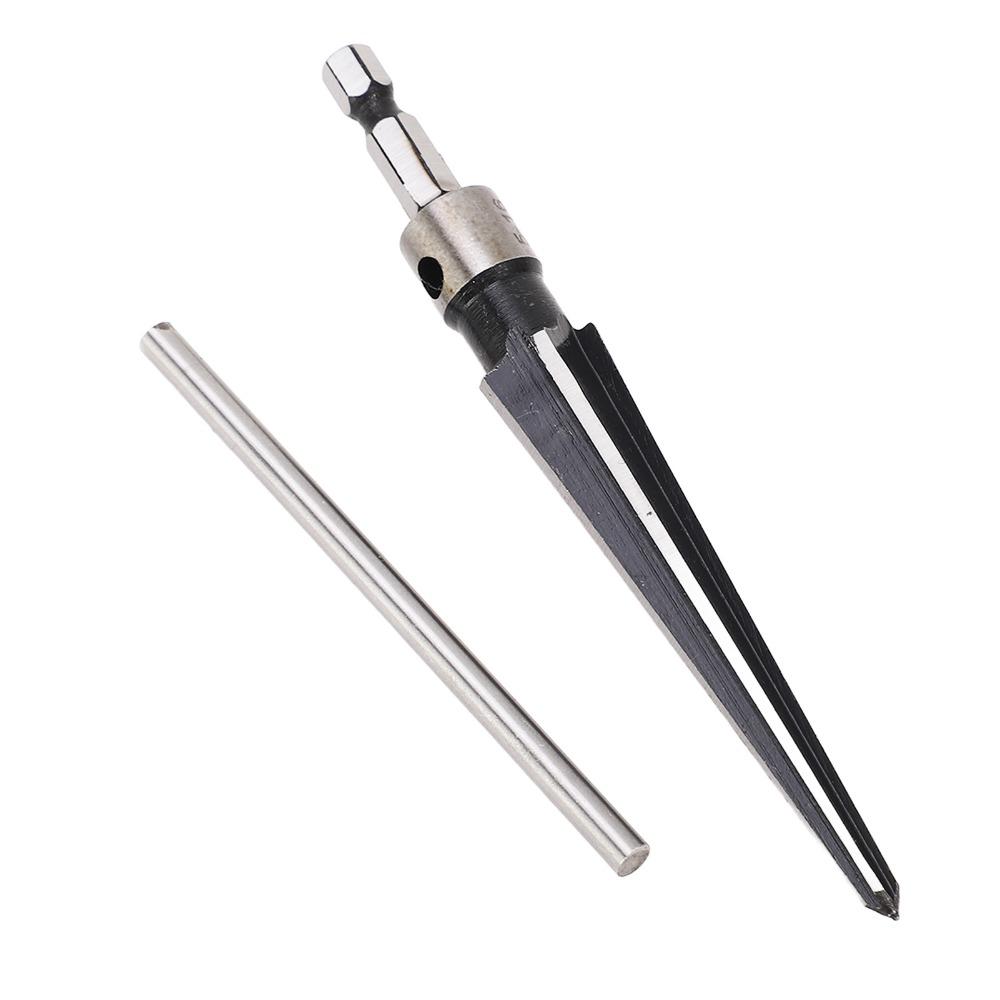 2PCS Handheld 3-13mm Tapered Reamer 5-16mm Chamfer Reaming T Handle Reamer T-Shank Hand Reamer For Wood and Plastic