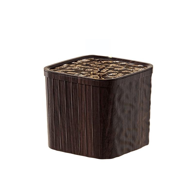ZISIZ New Chinese Style Wood Grain Storage Box