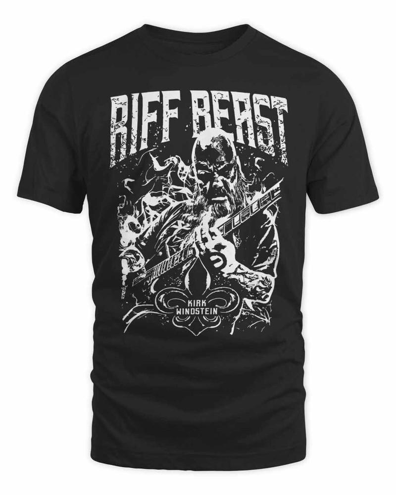 Kirk Windstein Riff Beast TShirt Classic Black Unisex S-5XL 1H0181 Unisex T-Shirt XXXL