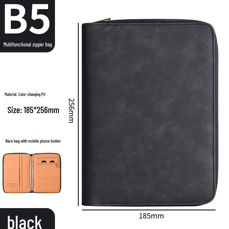 

Багатофункціональний блокнот формату A5 на блискавці з настроюваним логотипом