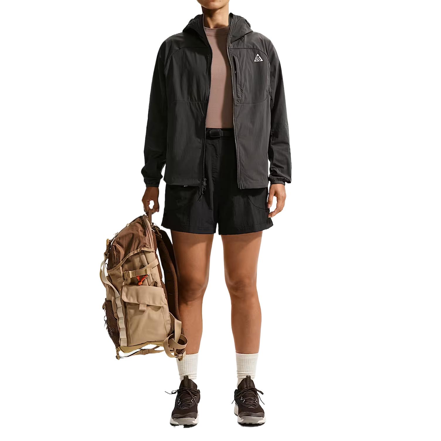 Nike Jackets Women s Charcoal Gray/Charcoal Gray/Peak White Hooded Moderate Other II1329-010 L
