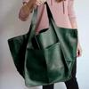 Retro Fashion Casual Soft Large-Capacity Handbag Ladies PU Leather One-Shoulder Crossbody Bag