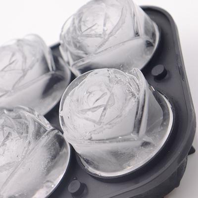 3D 5cm Rose Flower DIY Ice Cube Maker Cake Mold Tray Ice Cream Tool Whiskey Wine Cocktail Silicone Mold Ice Cube Trays Molds