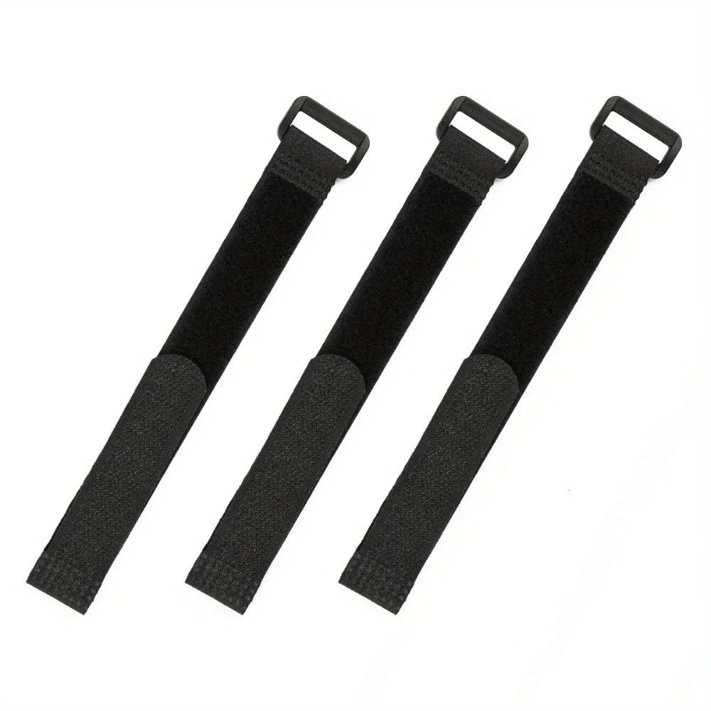 3pcs/set Reusable Fishing Rod Tie Holder Strap Suspenders Fastener Hook Loop Cable Cord Tie Belt Fishing Tackle Box Accessories