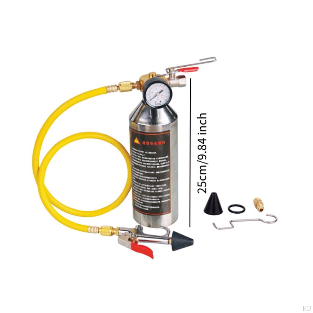 Air Conditioner System Flush Kit Car Clean Canister Auto Conditioning