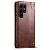 Flip Leather Phone Case for Samsung Galaxy S26 S25 S24 Ultra S22 S23 Plus Note 20 with Magnetic Card Slot Holder Cover LS055