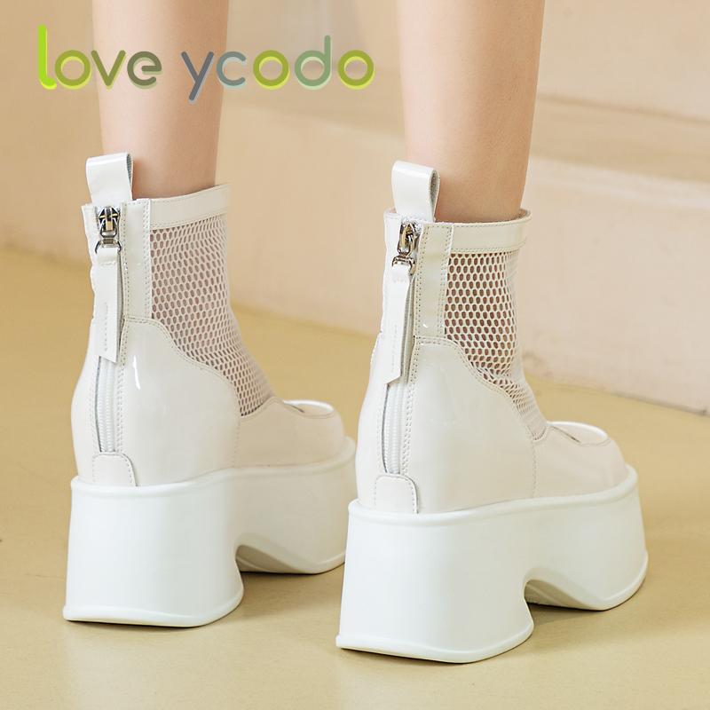 Women's Summer Breathable Increase Platform Boots, Fashion Women's Increase Waterproof Platform Shoes