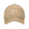 Ocean Life Aesthetic Salmon Fish Shape Baseball Cap Vintage Distressed Washed Minimalist Sun Cap Unisex Outdoor Workout Soft Hat