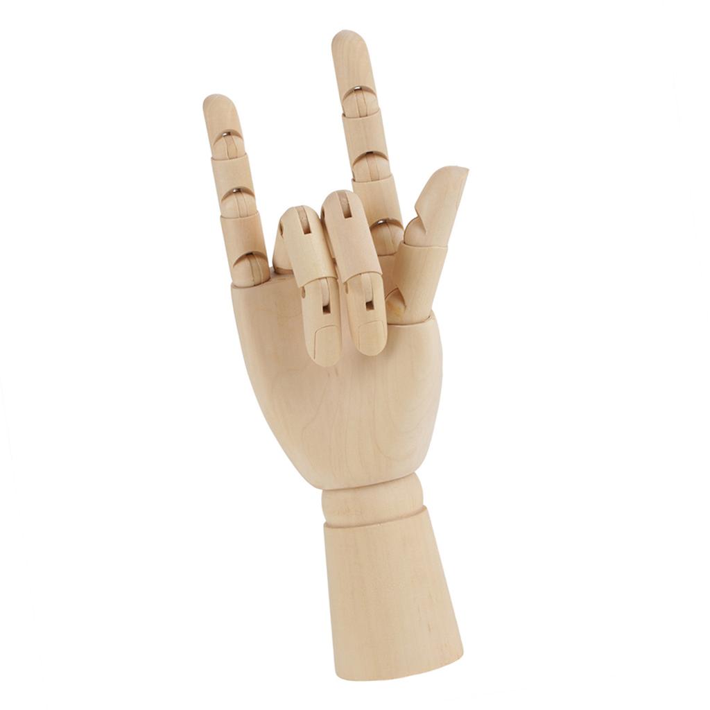 Women Hand Body Artist Model Jointed Articulated Wood Sculpture Mannequin Wooden