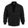 Amazon Suede Solid Color Zipper Jacket Casual Vintage Long Sleeve Cardigan Jacket Men