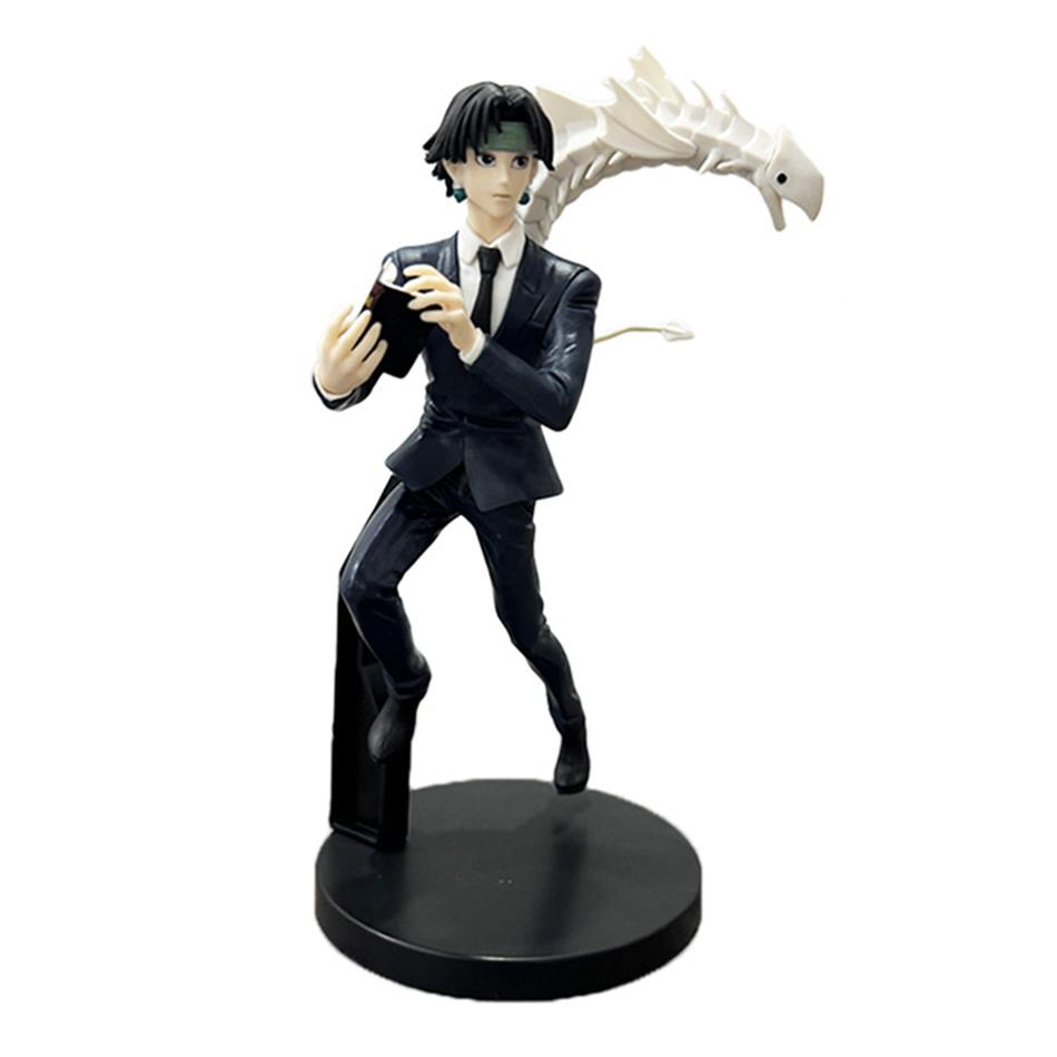 14-23cm Hunter x Hunter Chrollo Lucilfer Figura de Anime Trupe Fantasma Hisoka Figura de Ação Killua Zoldyck Kurapika Modelo Brinquedos