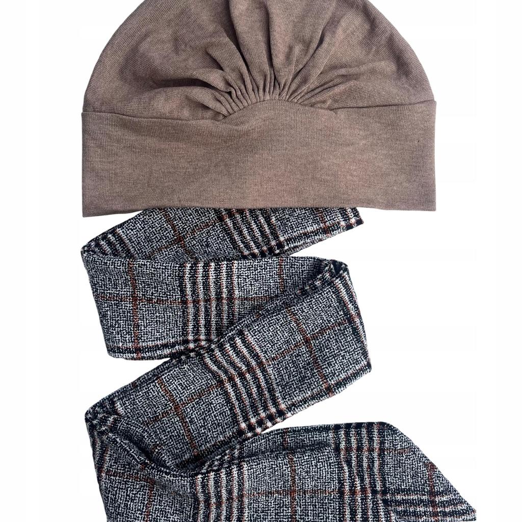 Lena Women' Turban Light Brown Sweater 512 Autumn Also After Chemotherapy