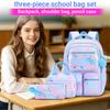 Mädchen Rucksack mit Aufdruck, Lunchtasche und Federmäppchen Set