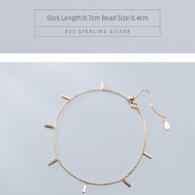 Tone Voguish Stylish Geometric Anklet Adjustable Link Chain Anklet Fine Jewelry For Women Girl Giveaway GiftFashion Anklet