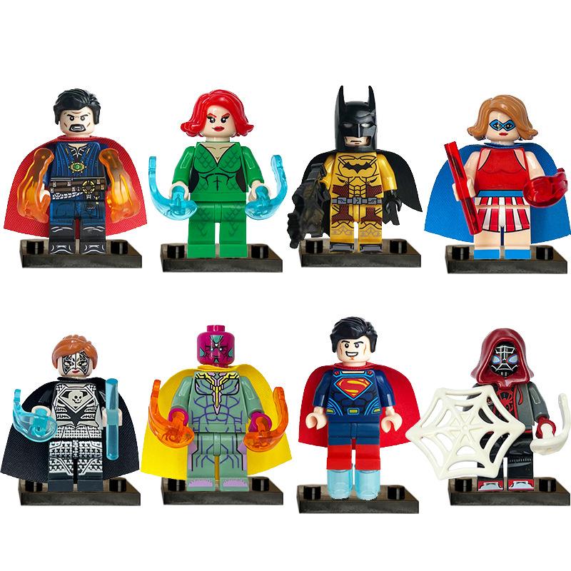 Super Hero Steel Spider Doll Building Block Puzzle Toy