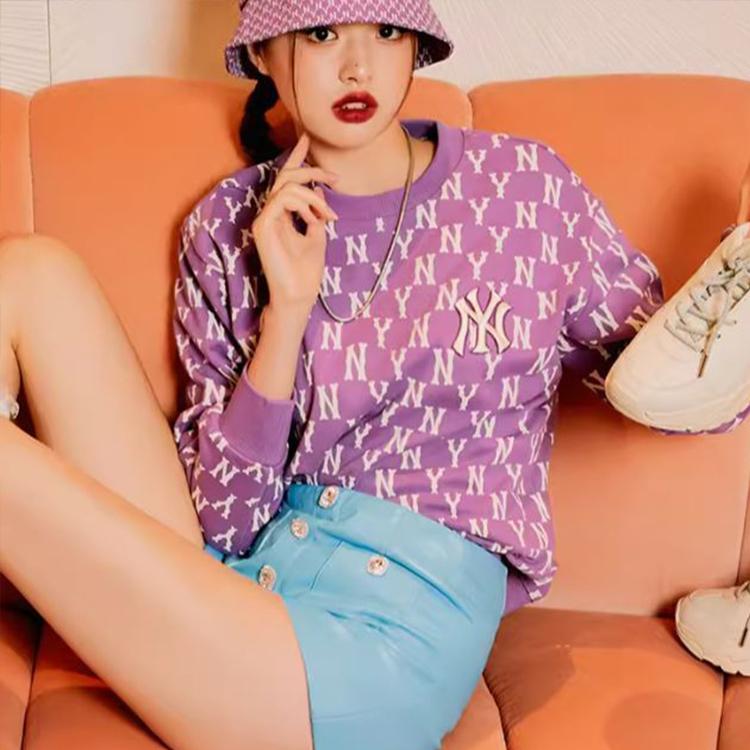 New MLB Sweatshirts Unisex Pink 3AMTM0614-50PKD