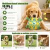 Soft Training Balls for Dogs Stuffed Football Dog Toy with Bell, Plush Ball Chew Toy, Lightweight Throwing Toys Pet Interactive Fetch Small To Medium