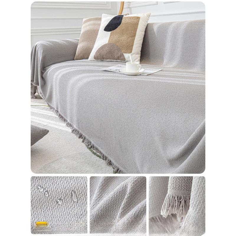 Cream Style Plush Sofa Cover Towel Autumn and Winter Non-Slip Sofa Cover All-Inclusive High-Grade Anti-Scratching Cushion Blanket
