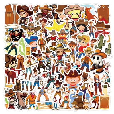 110 Cowboy Denim Doodle Stickers Decorate Suitcase Laptop Mobile Phone Cartoon Stickers