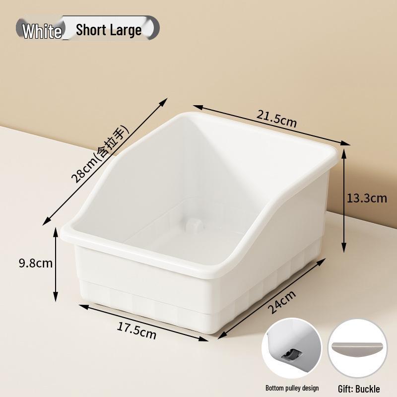 Wheeled Kitchen Cabinet Storage Box - Large Capacity Multifunction Organizer for Miscellaneous Household Items