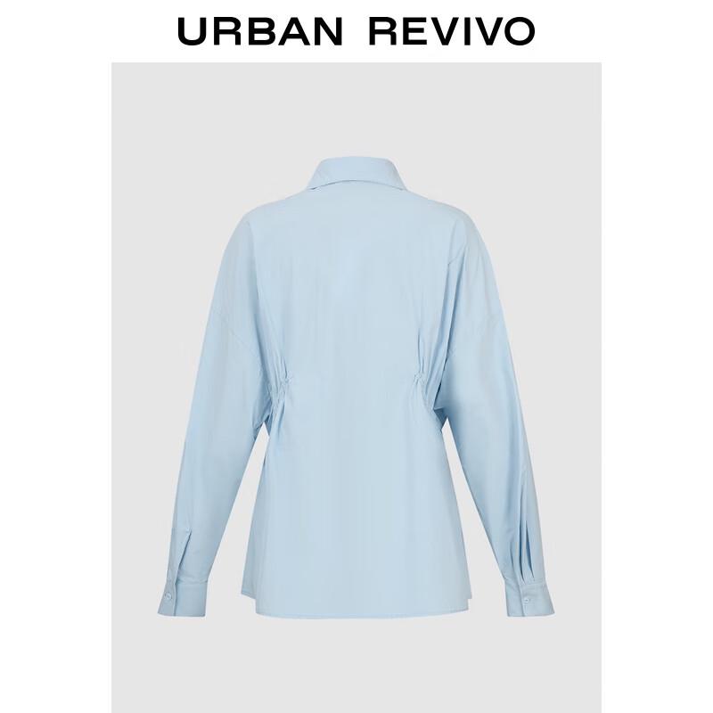UR Women s Pleated Long-Sleeve Open-Front Shirt S