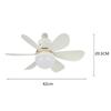 30W/40W E27 Modern LED Lighting Smart Ceiling Fan Light with Remote Control 3-Gear Household 2-in-1 Adjustable Fan Lamp