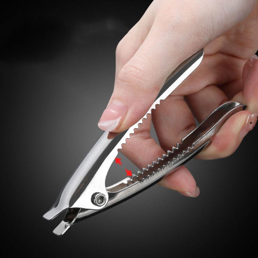 2pcs Stainless Steel Blood Clam Clip Rust-free Nuts Pliers Oyster Shell Opening Clamps  Scallop