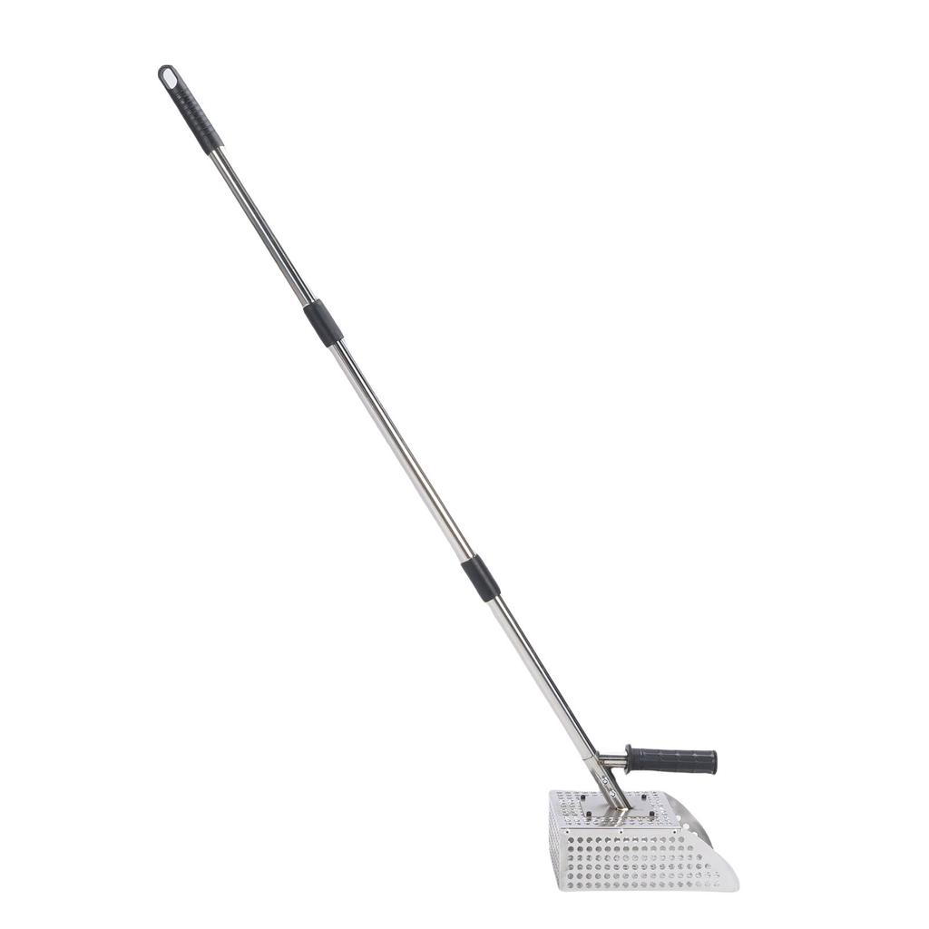 Sand Scoop 2 In 1 Design Long Detachable Non Slip Rubber Handle Stainless Steel Sand Sifter Shovel