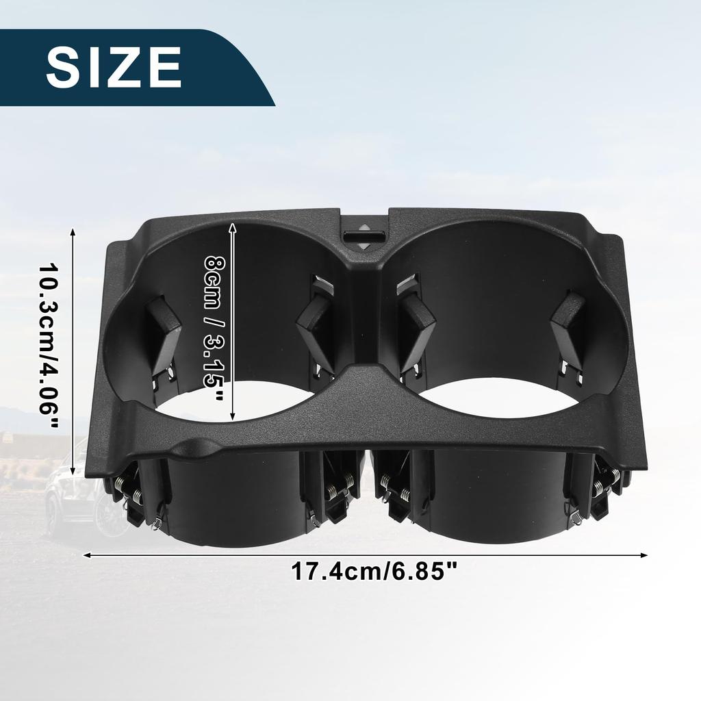 TUCKBOLD Practical Cup Holder for Part Number A2126800110 Instrument Panel Drink 1 Piece Mercedes-Benz E350, Holder, Black,