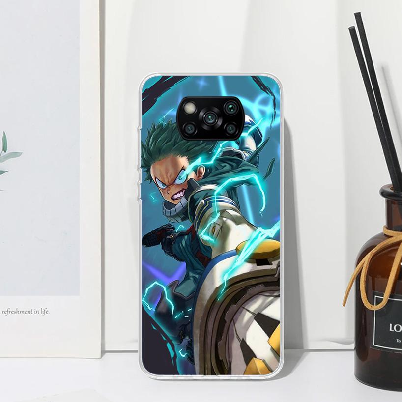 My Hero Izuku Deku Phone Case For Xiaomi Poco X7 X6 X5 M7 M8 Pro F7 Ultra Redmi 15C 15 13C 13 12C 12 10 10C 10A Art Fundas Poco