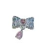 Trendy Bow Tassel Niche Design Light Luxury DIY Jewelry Accessories Handmade Crystal Bead Stringing