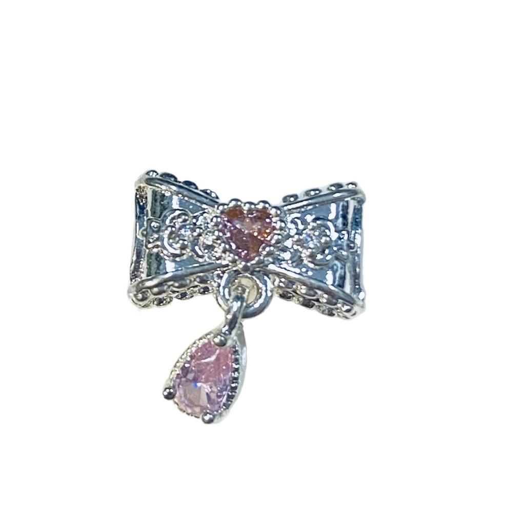 Trendy Bow Tassel Niche Design Light Luxury DIY Jewelry Accessories Handmade Crystal Bead Stringing