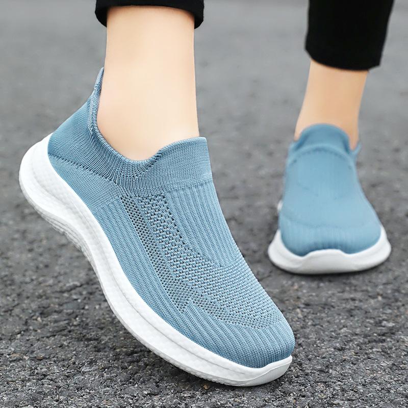 Shoes Women's Shoes Versatile Soft Sole Is Not Tired, One Foot Pedal Casual Single Shoes Versatile New Trend Soft Sole Flying Woven Women's Shoes