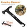 Multifunctional Aluminum Zinc Zinc Alloy Tent Hammer Tent Accessories Grond Nail Hammer Camping Peg Hammer