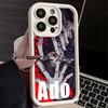Phone Case for iPhone 17 Air 16E 15 16 Pro Max Ado Cartoon K-Kyogen X Uta Cover 14 Plus 13 12 Mini Soft Shell Silicone Fundas
