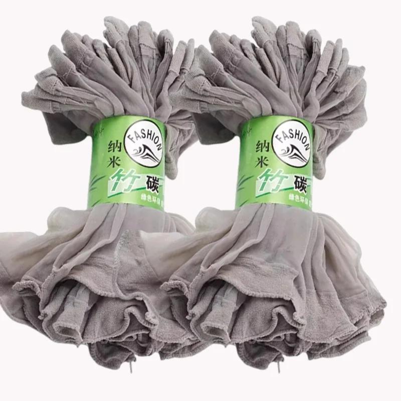 High Quality Women Velvet Socks Pack Female Summer Thin Silk Transparent Black Sock Sexy Ankle Nylon Solid Color Stockings