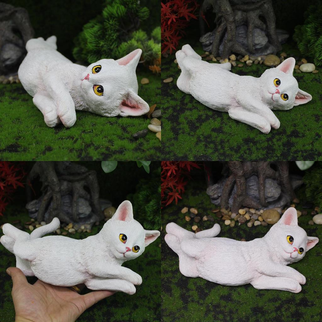 Entzückende Katze Harz Schreibtischornament Für Wohnzimmerdekoration Geschenk Für Alle Anlässe