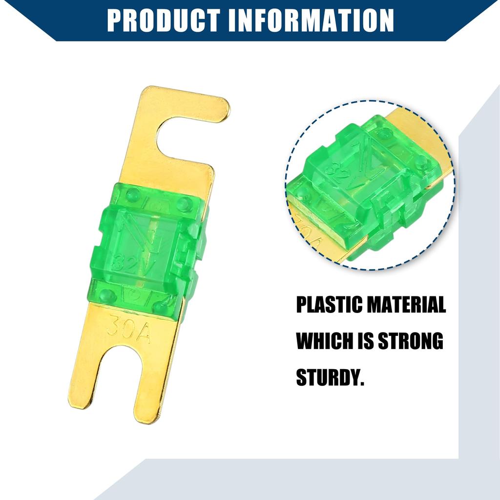 Hihaha Mini ANL Fuse 30A / Car Audio CD Fuse for Car Motorcycle Boat