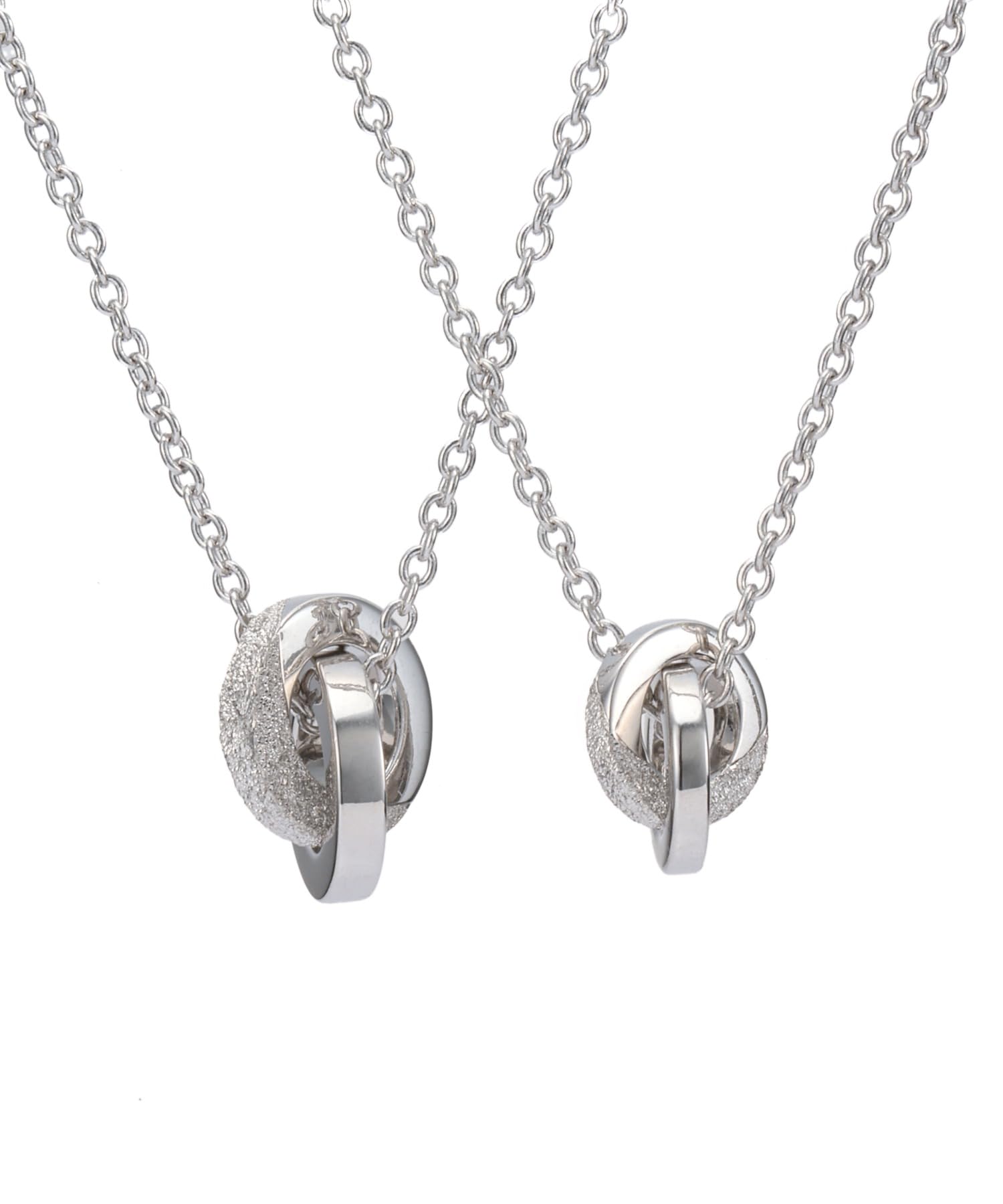 

Lionheart SAND Double Ring Pair Necklace / Silver 925