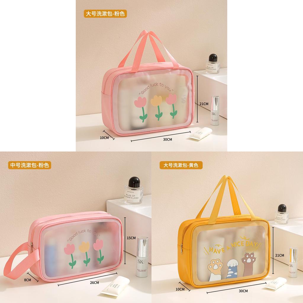 Cute Cartoon Waterproof Travel Makeup Bag Large Capacity Organizer For Girls