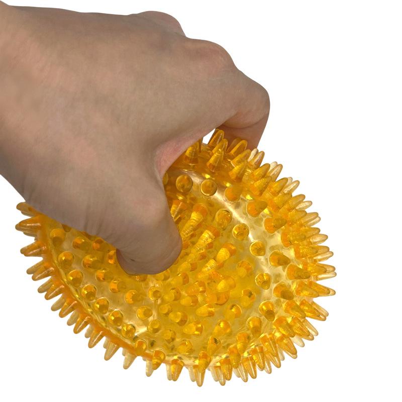 Pet Spiky Sounding Ball: Bite-Resistant Elastic Toy for Medium and Large Dogs