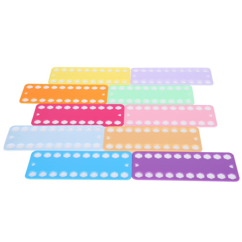 10Pcs 20 Holes Embroidery Floss Organizer Stackable Design Thread Winding Board For Cross Stitch