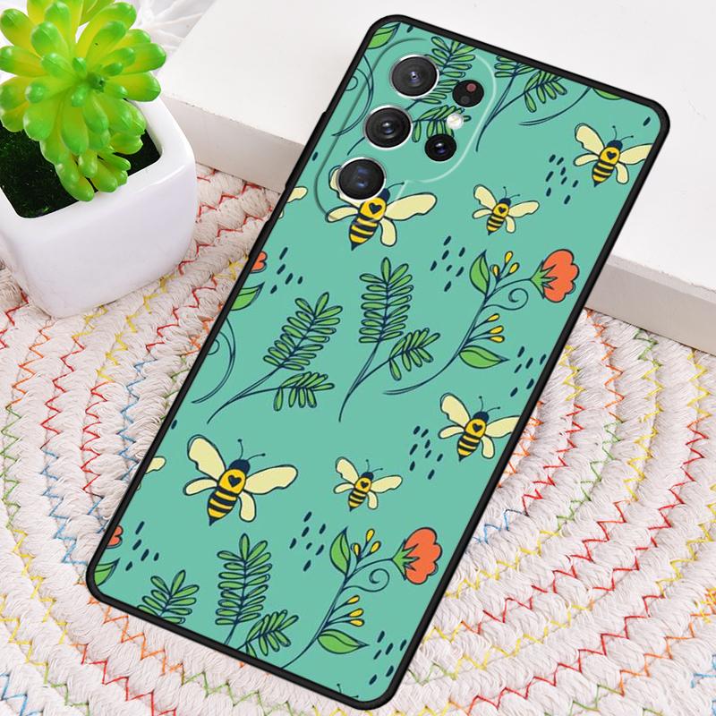 Midsummer bee garden honey guards Silicone Phone Case For Samsung Galaxy note 10 pro S26 S25 S24 S23 S22 S21 Plus Ultra Cover