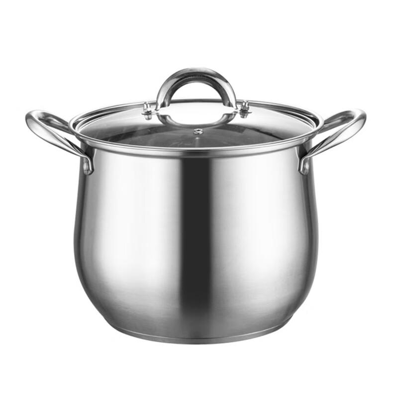 Dantemei Stainless Steel Thickened Double-Bottom Stockpot 22cm