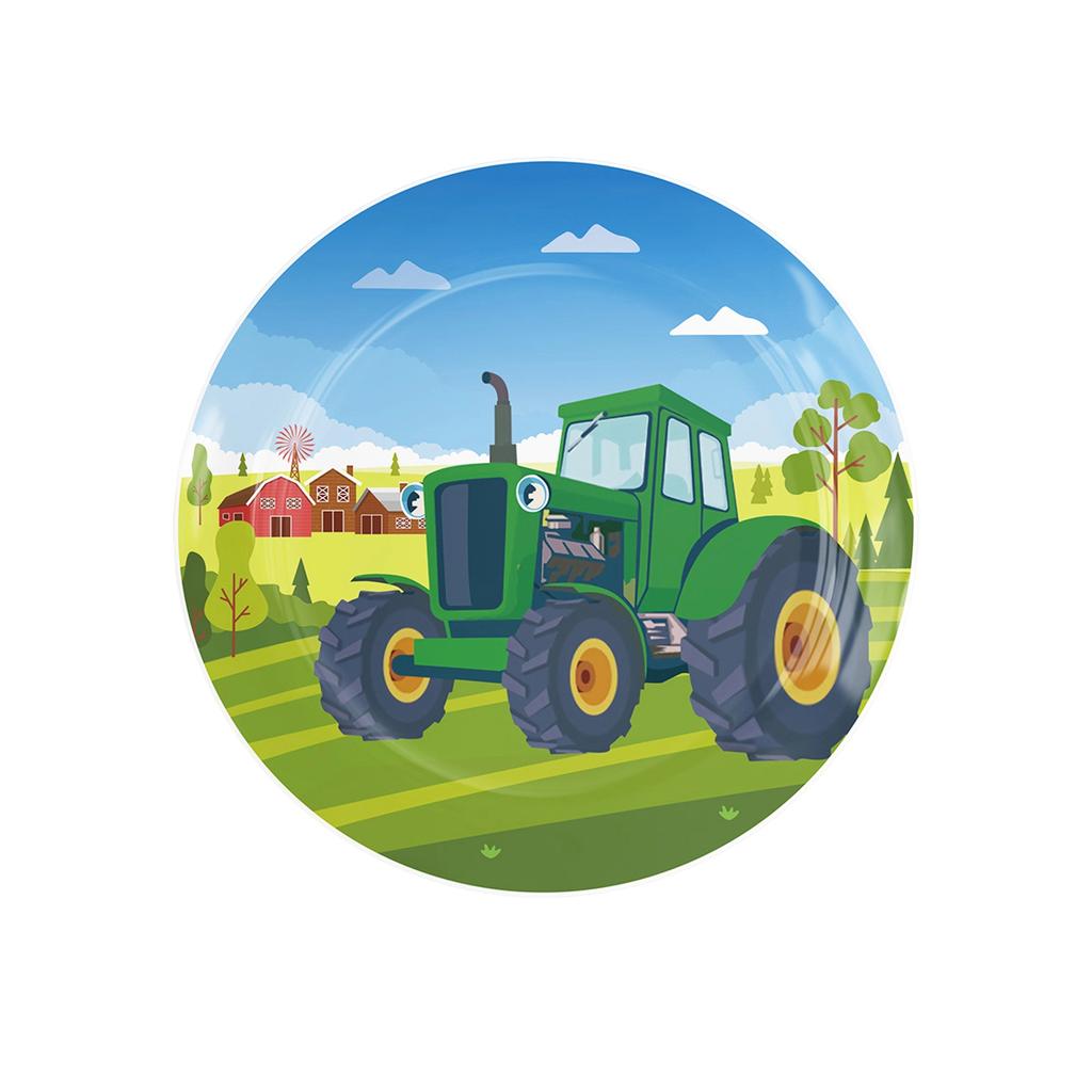 Tractor Theme Party Set Tableware Tablecloth Paper Plates Paper Cups Paper Towels Birthday Party Supplies Decoration Ranch
