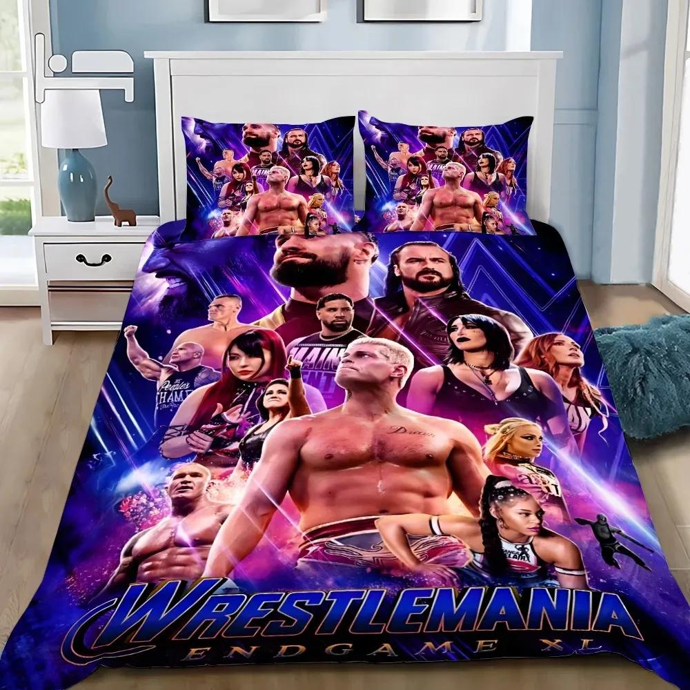 Game WWE-EAW Duvet Cover Pillowcase Bedding Set Adult Boy Girl Bedroom Decoration Children Gift Single Double Size