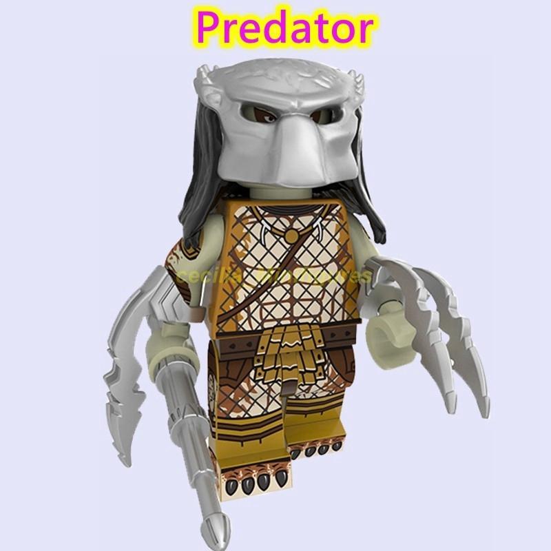 Compatible With Lego Minifigures Alien VS Predator Garage Kits Building Blocks Toys For Children